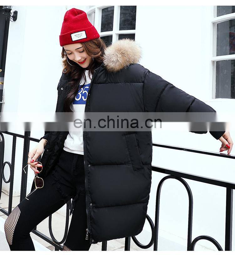 Korean version of the thick down jacket 2017 winter large size loose students bread clothes cotton clothing women S1019