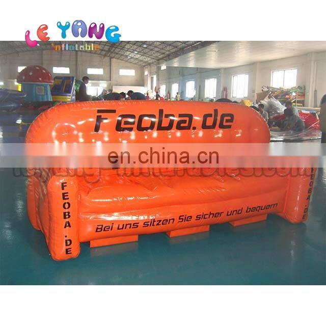 Logo Printed advertising inflatables sofa, Air bubble chairs for Promotion