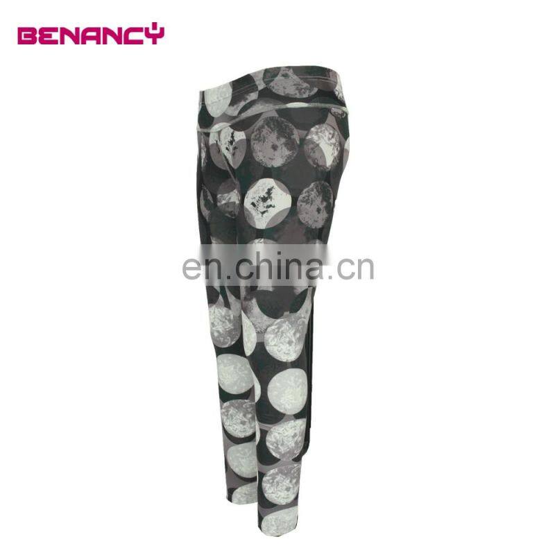 Yoga Sport Ladies Digital Tribal Ethnic Print Dots Legging