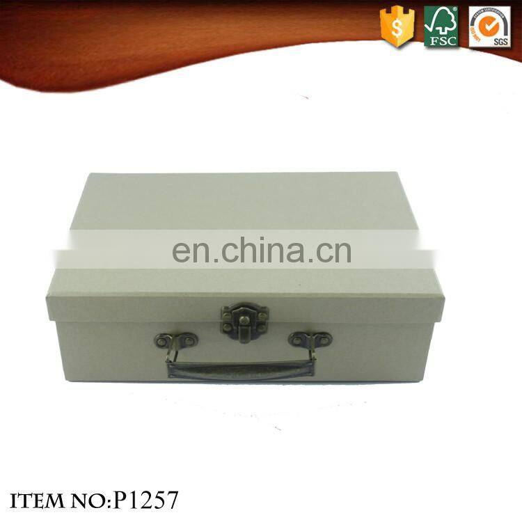 Hand made crafts withe paper kids travel suitcase box