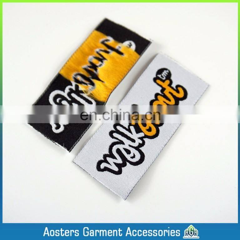 customized size center fold name tags for clothing