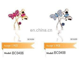 Alibaba China Cheap 18K Gold Abalone Shell Rhinestone Butterfly Brooch in Bulk