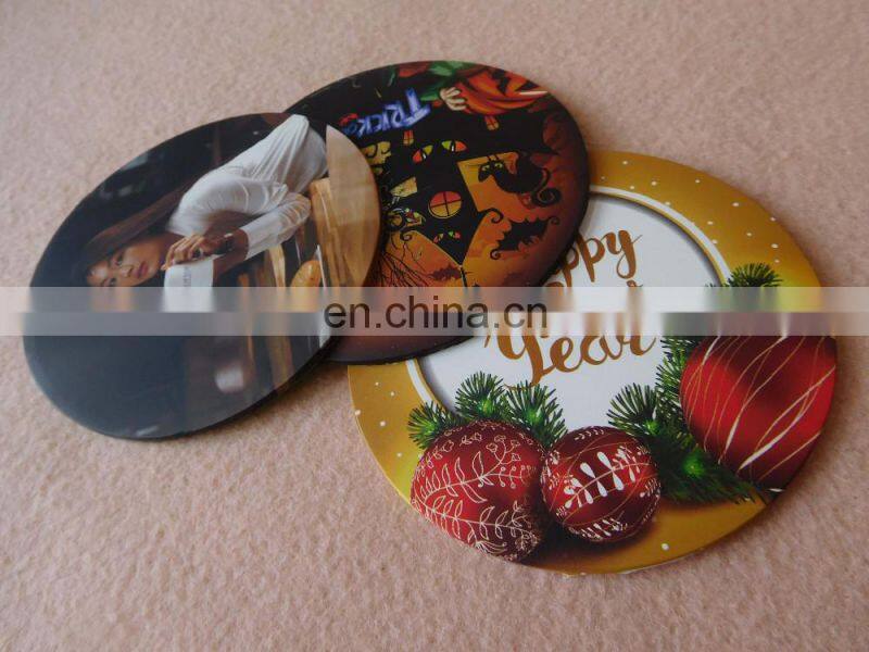 Full color printing drink beer silicone cup coaster set for promotion