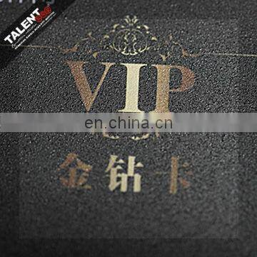 wholesale custom stamped gold plastic invitation pvc card