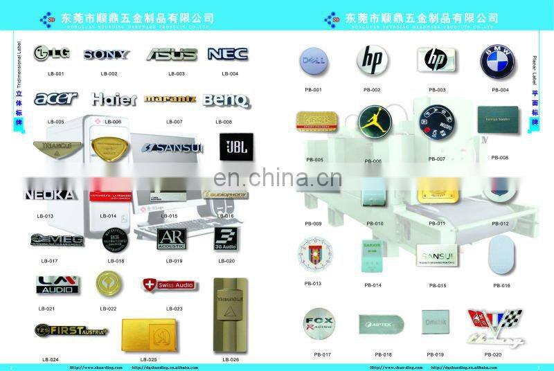 custom metal glasses brand logo label