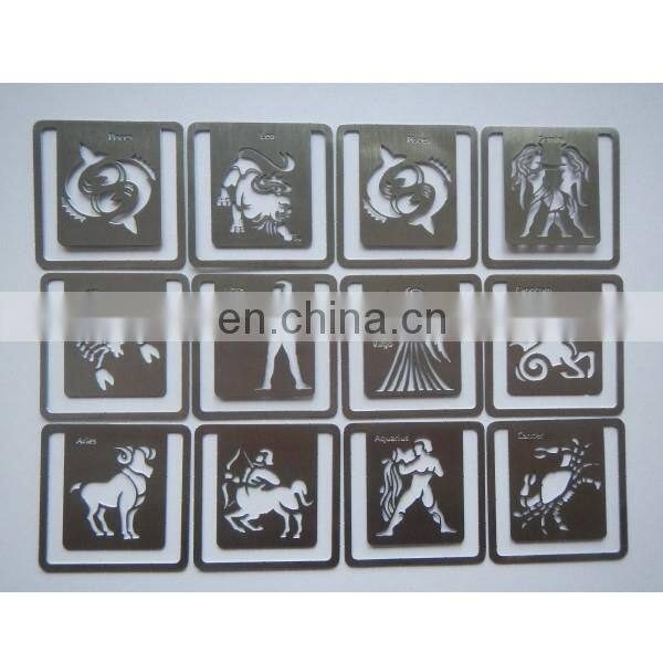 lobster promotional silver metal bookmarks