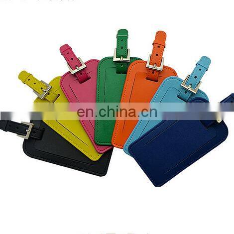 Attractive Online leather pu travel airplane luggage tag,Leather luggage tag