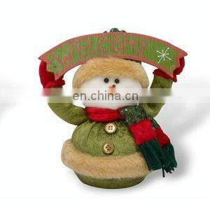handmade well dressed christmas snowman