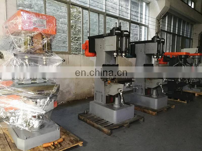 Plumbing fittings car parts double spindle high frequency drilling and tapping machine