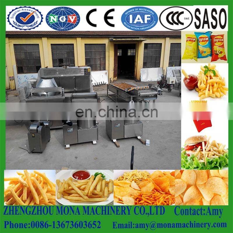 2018 stainless steel full automatic banana chip smaking machine/ potato chips french fries production line