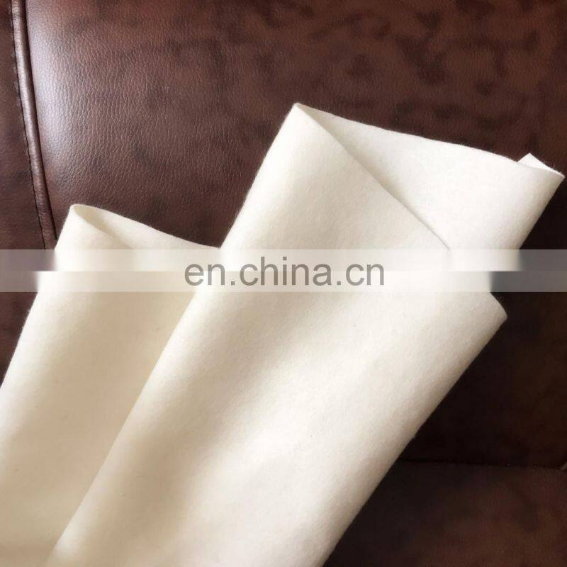1mm white 100% merino wool industry pressed wool fel free samples