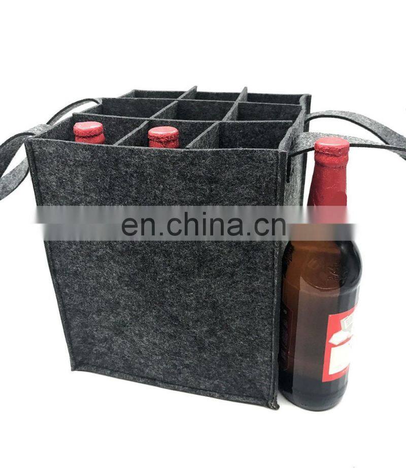 High quality christmas non woven recyclable black tote bags