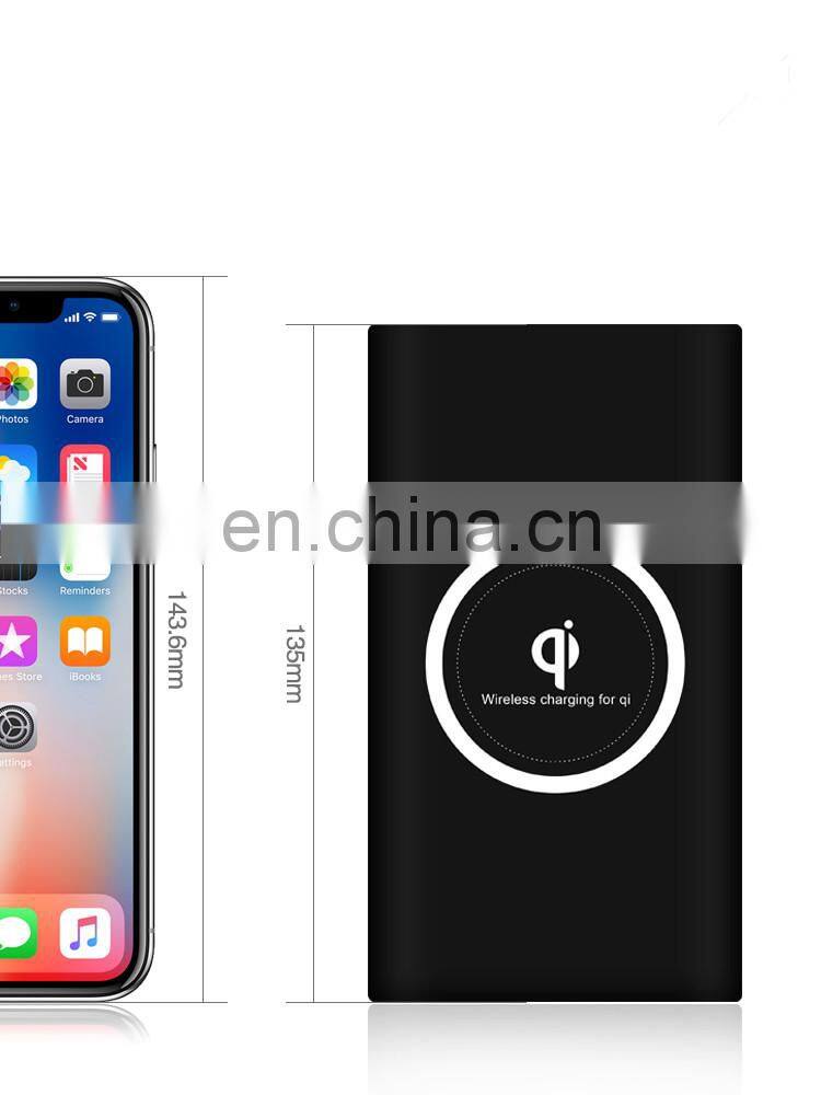 Wireless Powerbank 10000mah Fast Charging portable 20000 mAh Smart Wireless Solar Charger Powerbank