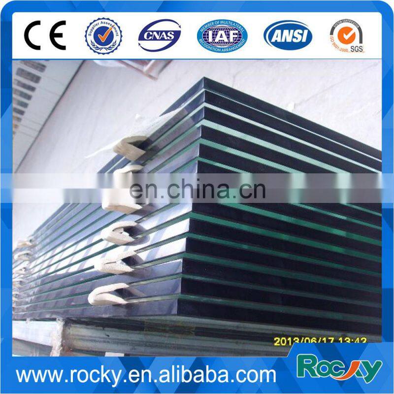 Qingdao Rocky high quality best price anti-slip tempered laminated glass stair treads