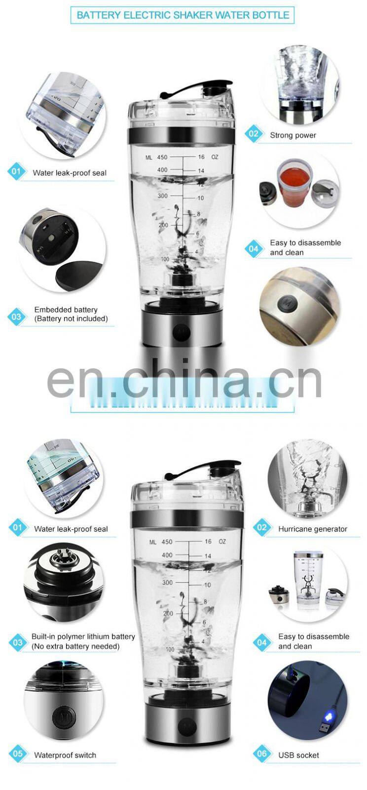 Lower price 600ml USB electric bottle shaker from water bottle for sale