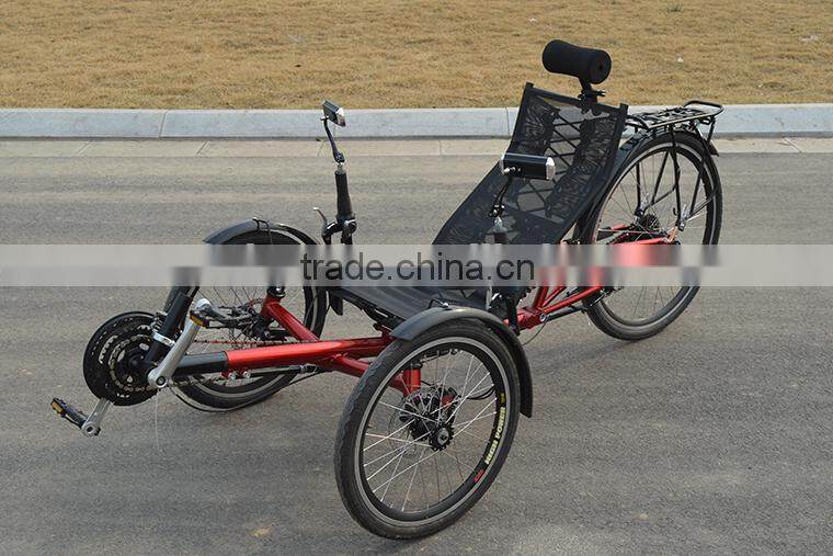 Two Front Wheel Folding Recumbent Trike For Adult