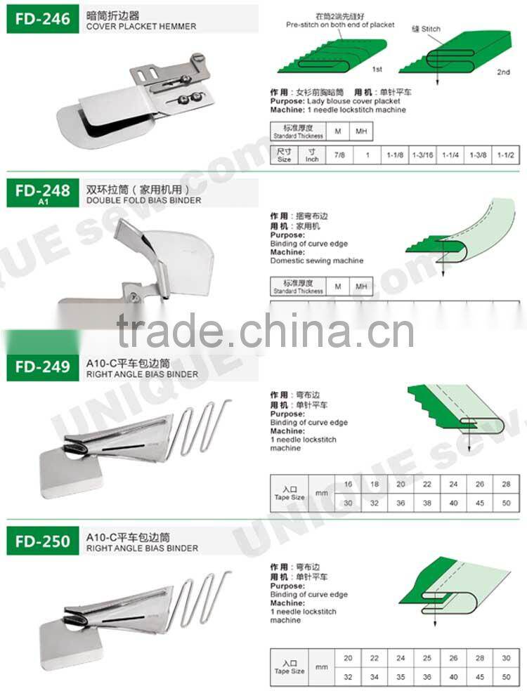 Folder/Binder for sewing machine 3