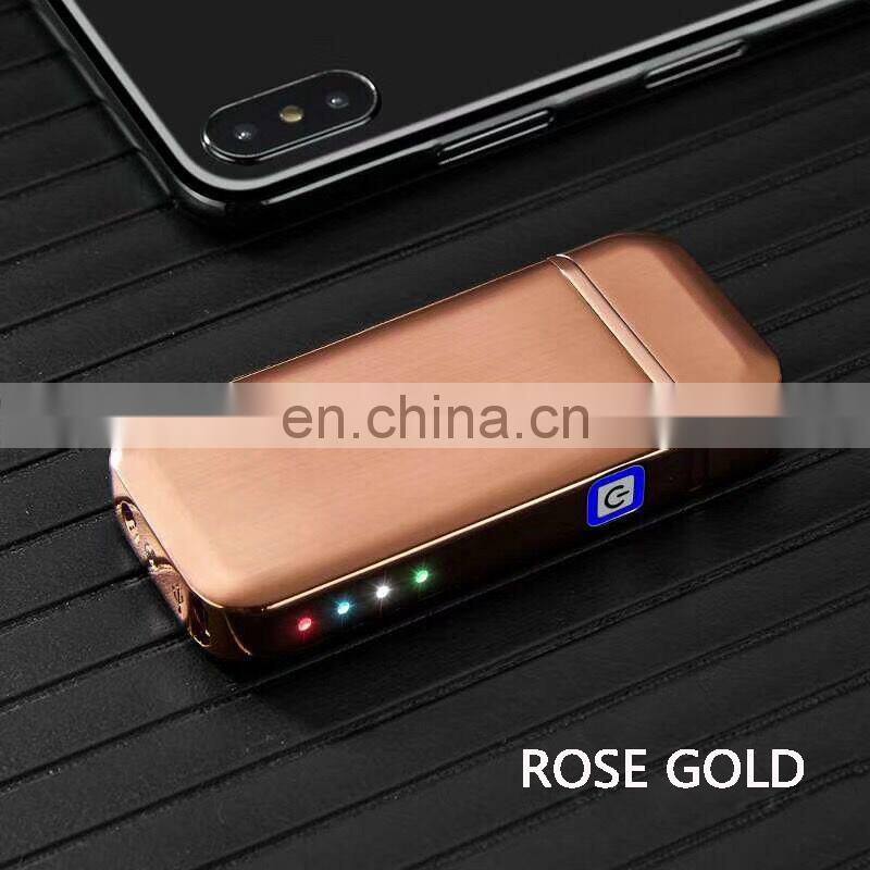 High quality electric rechargeable usb lighter with battery indicator display
