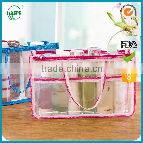 alibaba china of clear Plastic pvc cosmetic make up toiletry bag with zipper