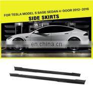 JC Sportline Carbon Fiber Front Splitter Lip for Tesla Model 3 Electric 16-2019