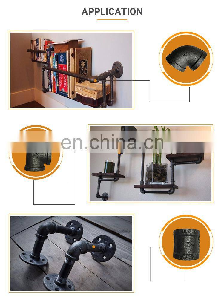 Black Malleable Iron Pipe Fitting Reducer Coupling