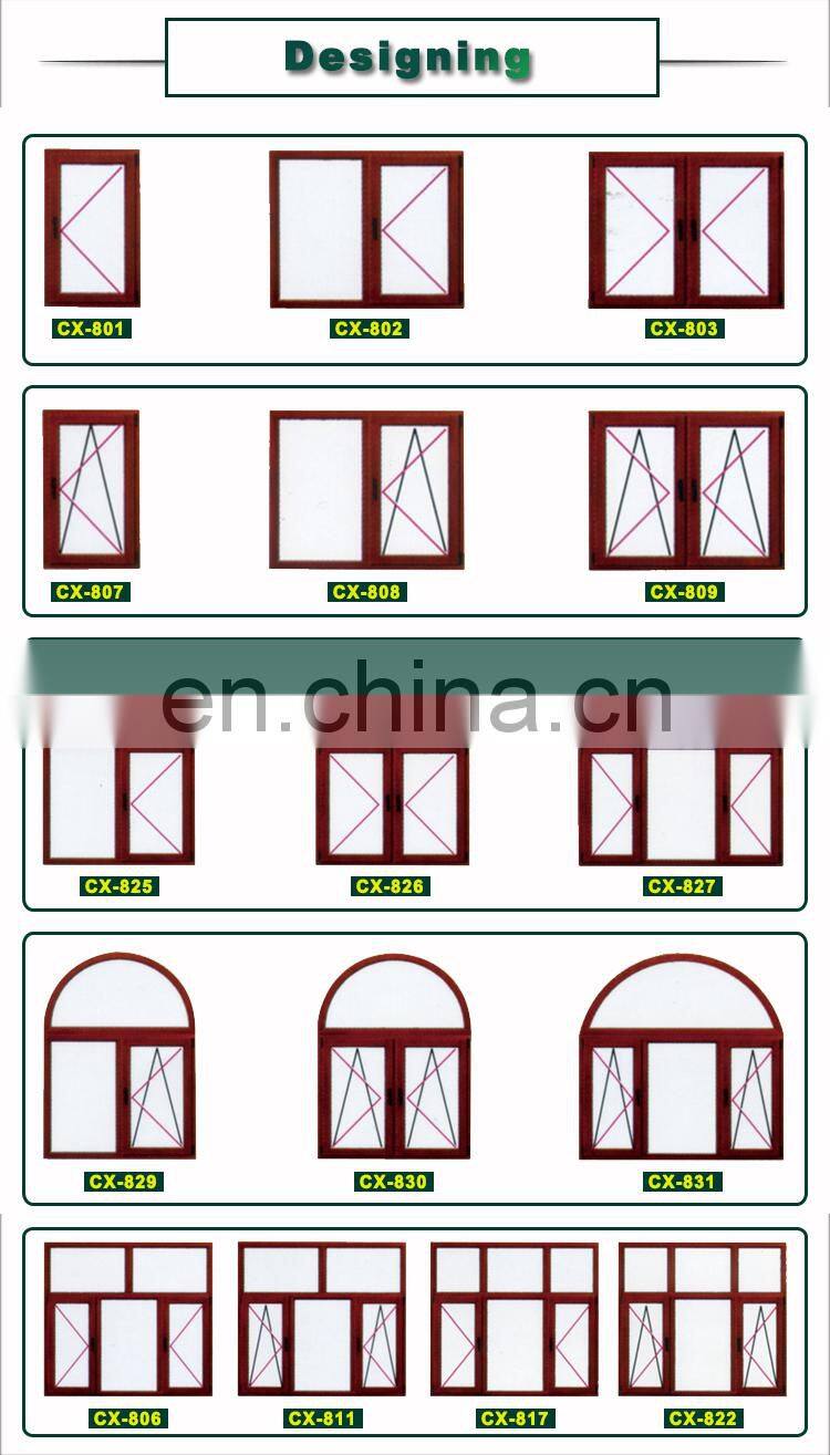 Cheap pvc aluminum glass bifold passive window door