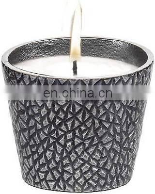 aluminium cast wax candle jar