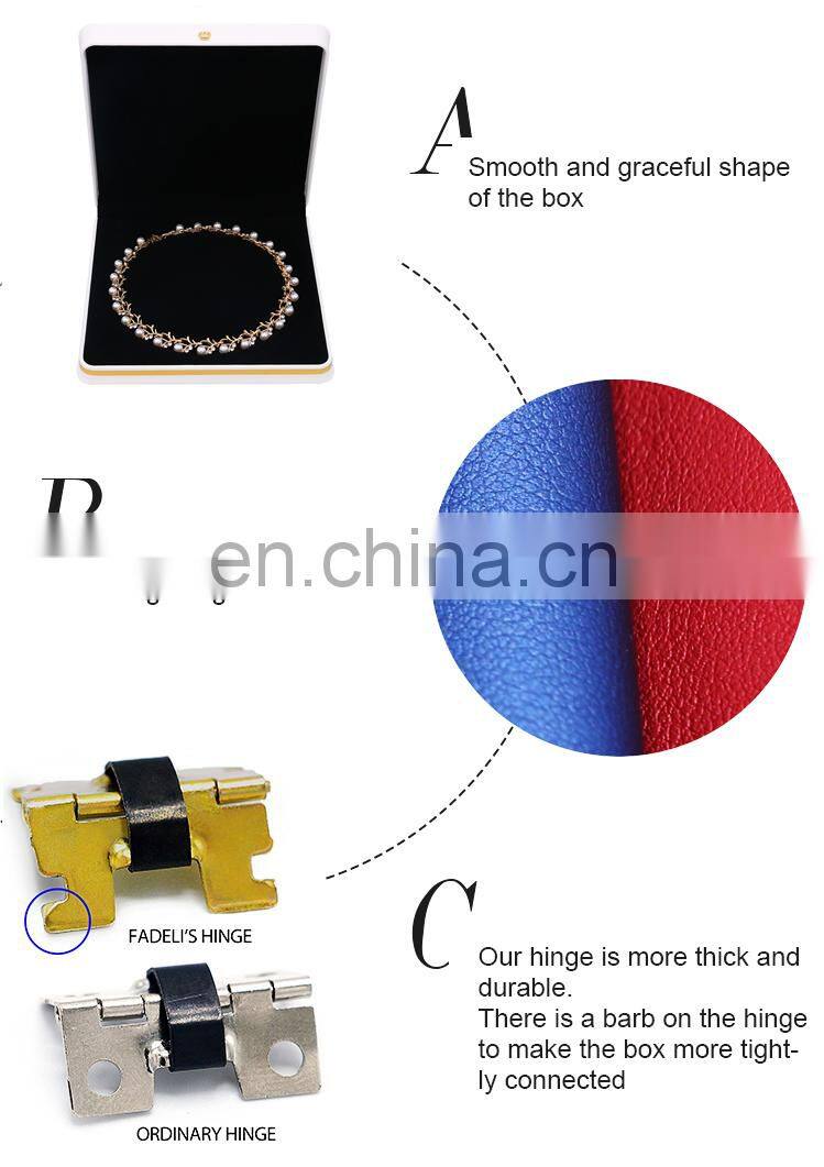 Manufacturer Custom Logo Printed white Necklace Earrings Ring Packing And Storage Jewelry Set Box
