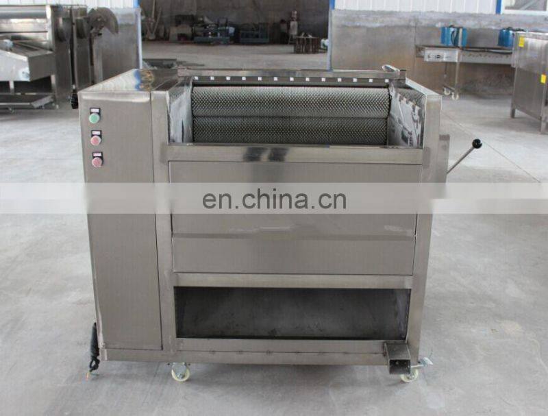 hot selling vegetables brush peeler machine washing peeling machine Nigeria cassava roller peeler machine