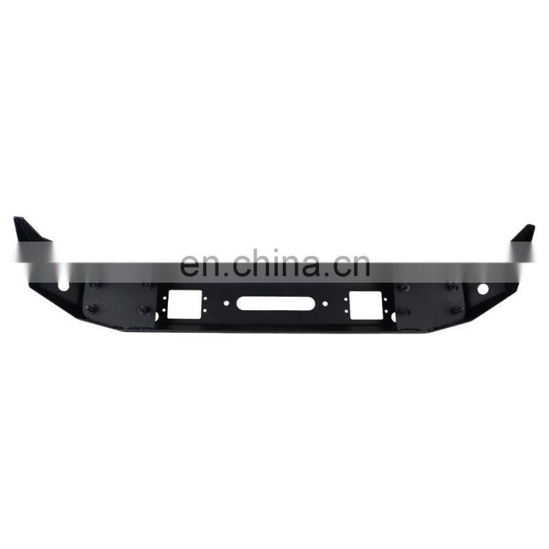 Steel Black Front Bumper Bull bar for Jeep wrangler JL 18+ offroad front bumper 4x4 auto parts
