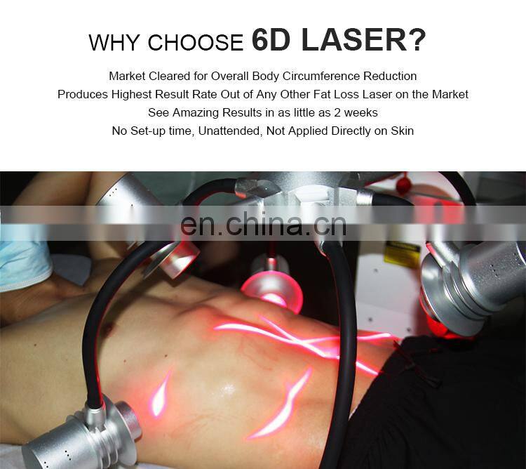 2022 6D laser slimming Weight Loss Shape body shaping red 635nm Wavelength cryo Laser EMS Therapy Fat Removal Machine with CE