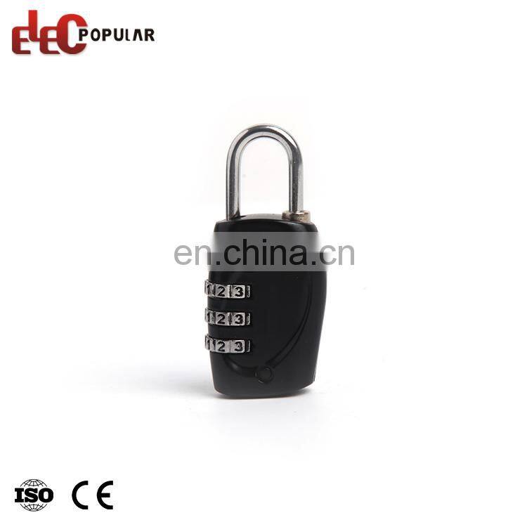 Durable Steel Shackle 4 Digit Resettable Password Combination Lock Safety Padlock