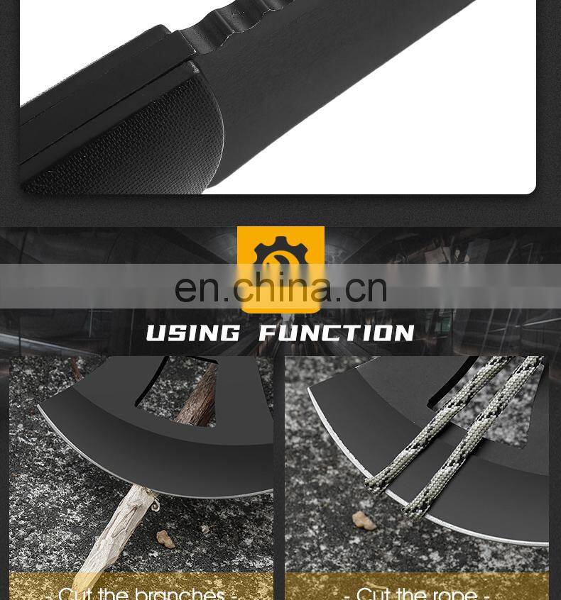 Outdoor survival multi-tool axe High hardness stainless steel battle axe rescue fire axe