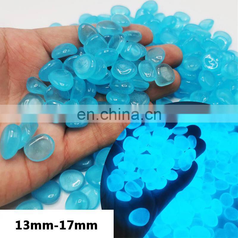 300pcs/Pack Luminous Stone Walkway Rock Garden Patio Lawn Garden Yard Stone Decoration Garden Craft Luminous Cobblestone Decor