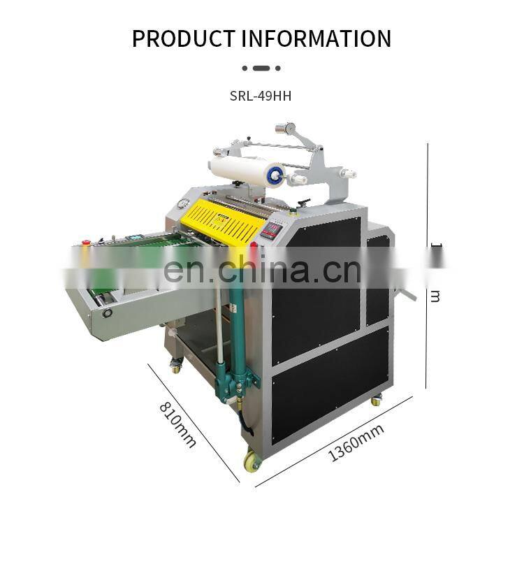 SRL-49HH Samsmoon Factory Hydraulic Hot Roll Laminator Automatic A3 Paper Feeding Laminating Machine