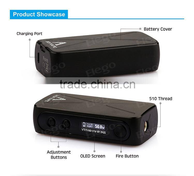 Elego Stock Selling 100% Authentic Rofvape Abox Mini 50W TC Starter Kit