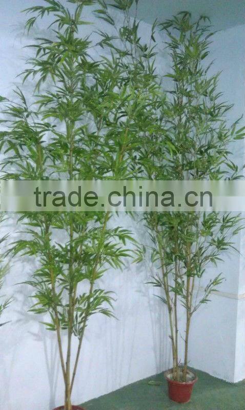 artificial green leaves