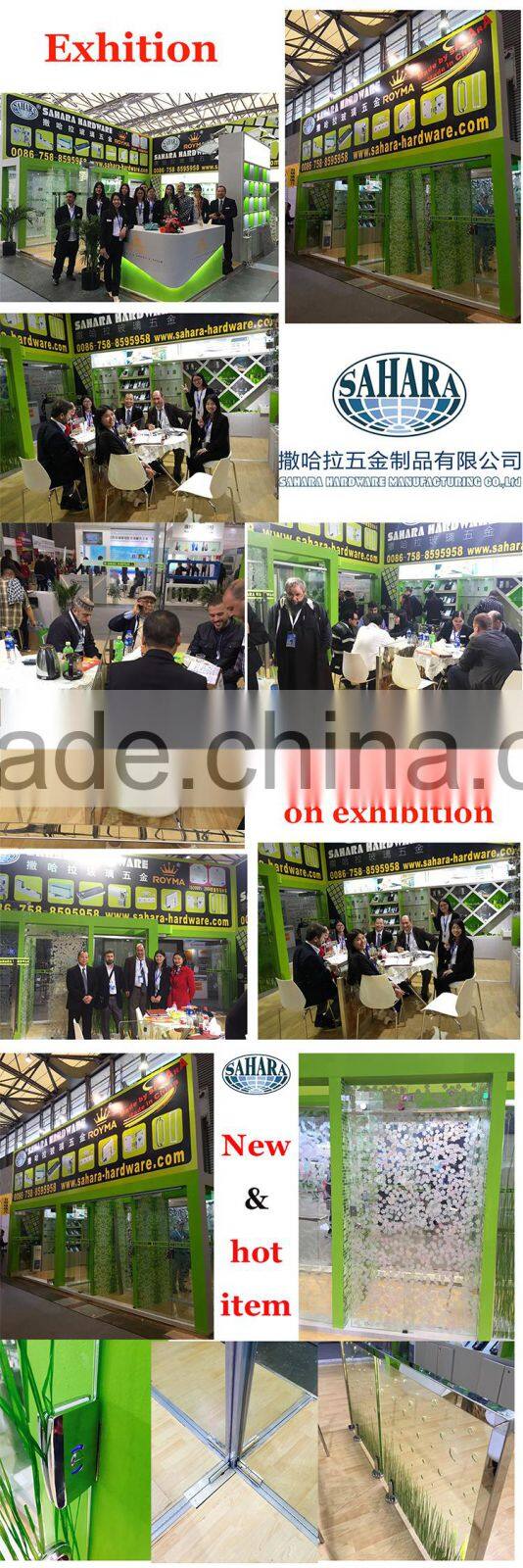 FD-9000H China high quality separate panel special design frameless folding glass door