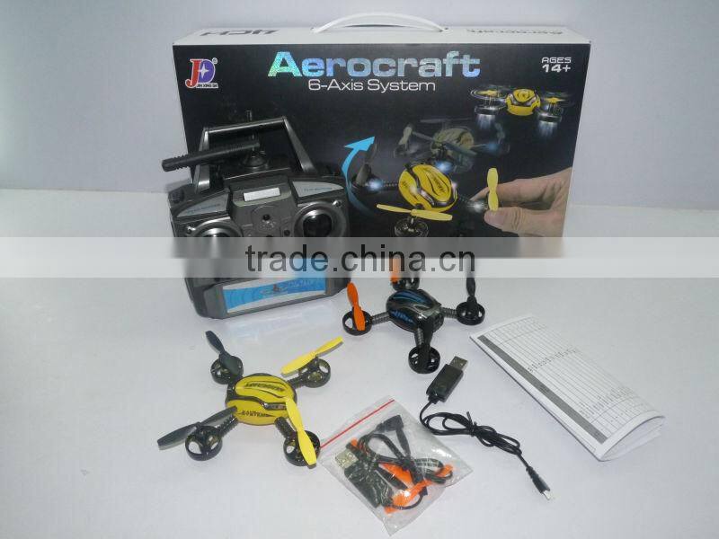 2014 Newest JXD388 4CH 2.4G Small RC UFO With LED 6-Axis System Helicopter