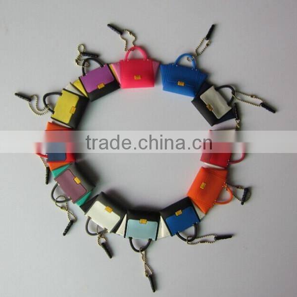 New Design Lady Bags Dust Plugs for Mobile Phones