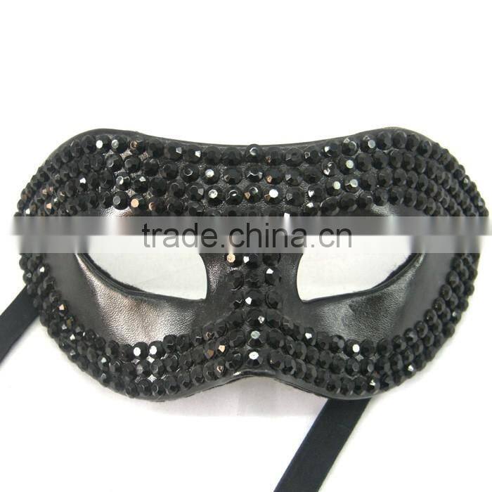 Custume Carnival Accessories HT-HF019 Plastic Half Face Party Eye Mask and Custom Eye Mask