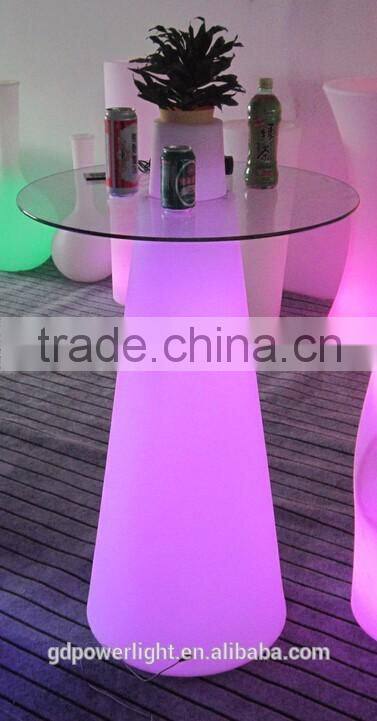New PE Plastic Bar Table with Solar LED lights & remote control YXF-50120S