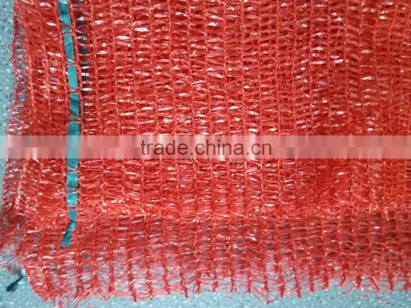 PE Raschel mesh bag for onions, potatos, other vegetables and fruits
