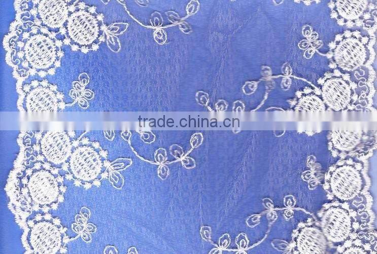 lastest design 100% cotton embroidery lace