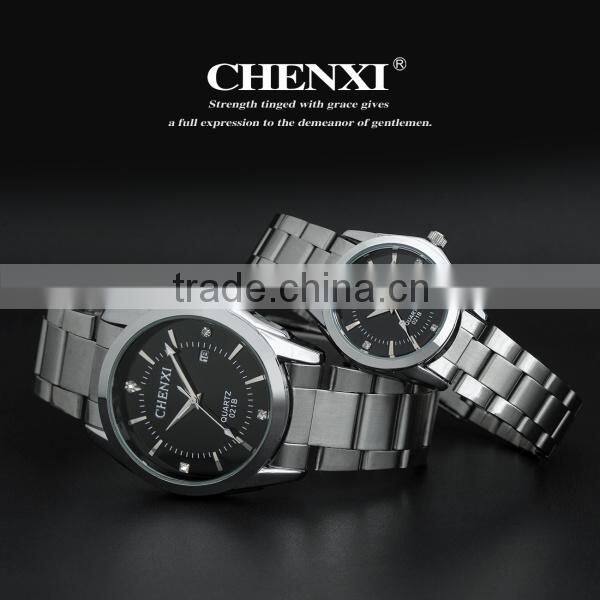 Day Date Display Couple Watches Men 021BM&LD Japan Movement White Black CHENXI Watch Chinese Watch Manufacturer Men Wristwatches