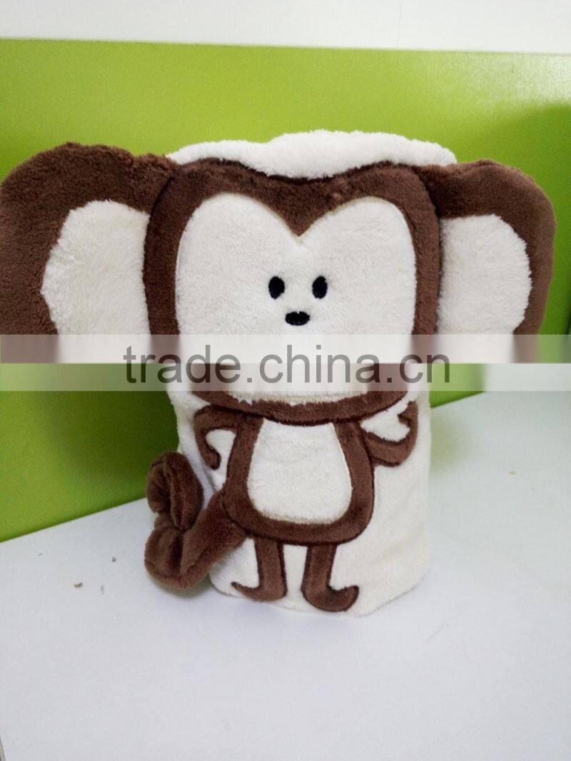 2015 high quality cotton monkey bath towels/cartoon monkey towels