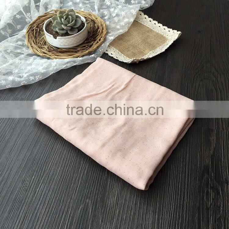 Wholesale Fashion Hot Popular Sprinkling Silver Women Plain Cotton Muslim Hijab