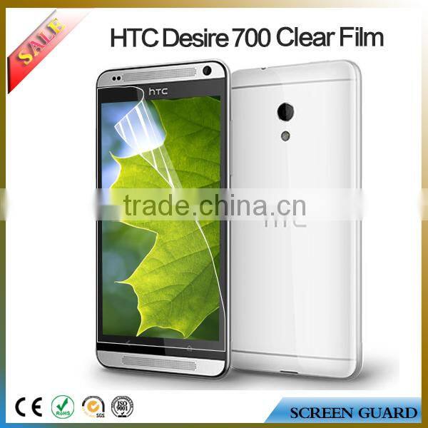 Anti fingerprint cell phone clear screen film/guard for HTC desire 700
