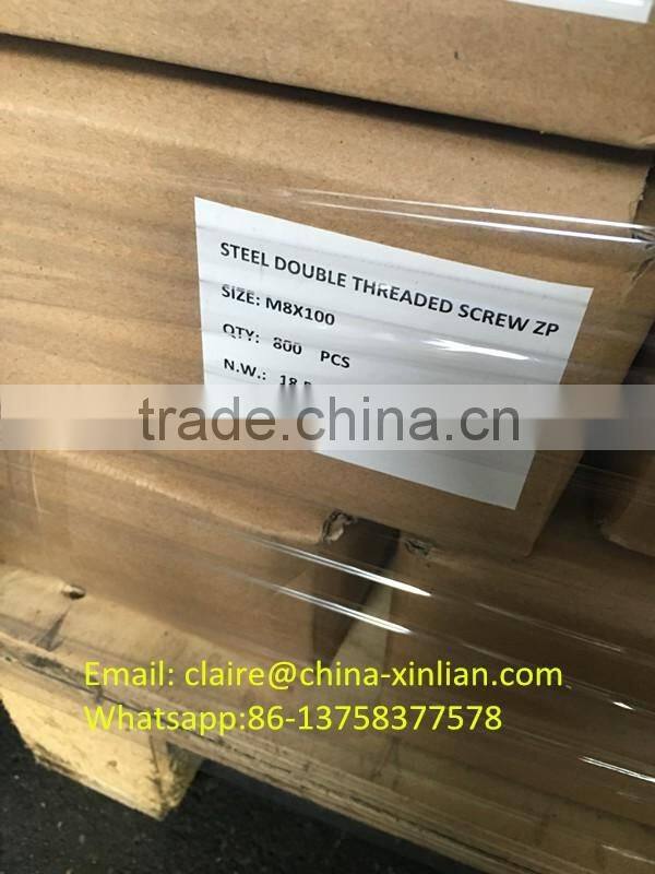 Steel Double threaded screw zp