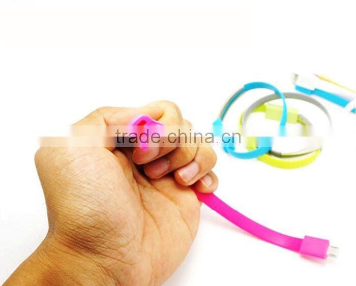 Popular Gift ! Flat Micro USB Charger Cable Bulk For Andoird Iphone